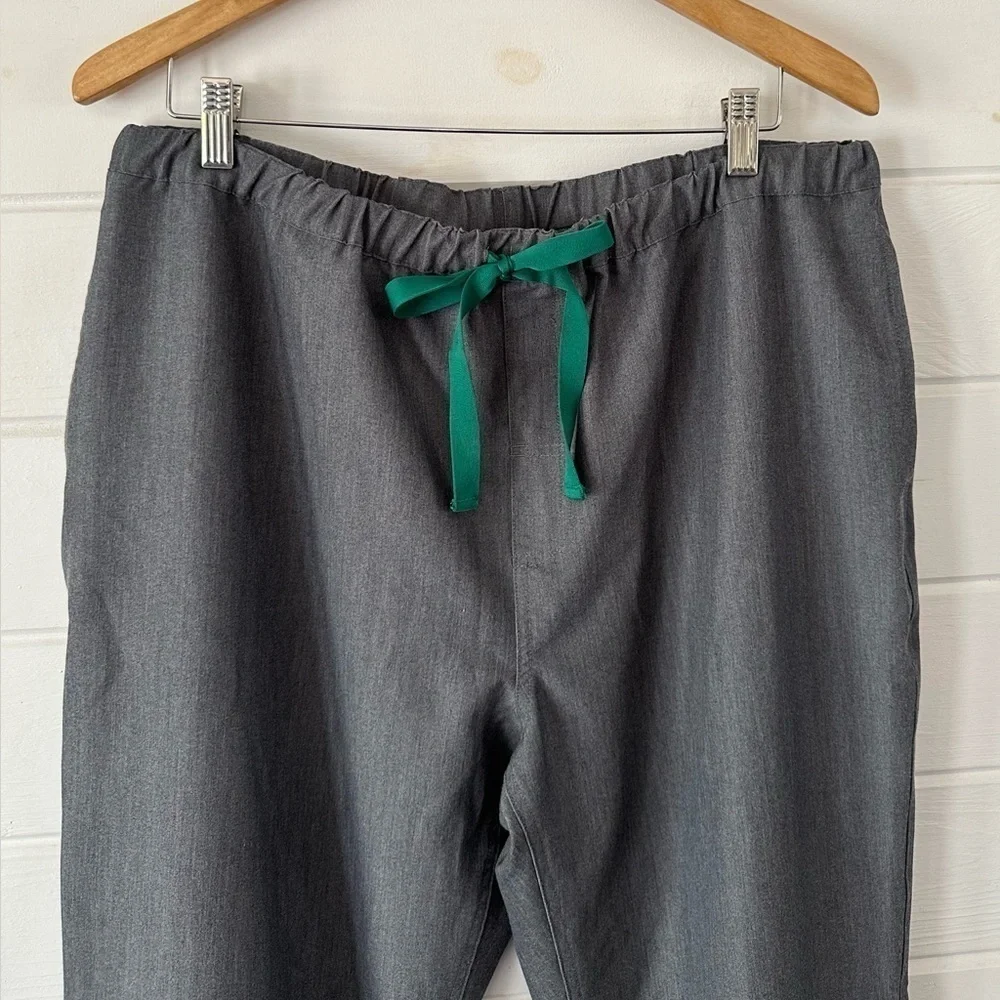 Figs Pisco Basic Scrub Straight Leg Pants in Graphite 4 Pockets Anti-Wrinkle XL